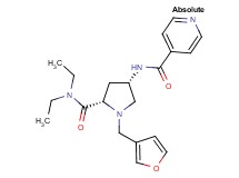 N-[(3S,5S)-5-[(diethylamino)carbonyl]-1-(3-furylmethyl)pyrrolidin-3-yl]isonicotinamide