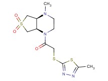 (4aR*,7aS*)-1-methyl-4-{[(5-methyl-1,3,4-thiadiazol-2-yl)thio]acetyl}octahydrothieno[3,4-b]pyrazine 6,6-dioxide