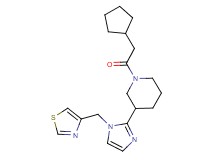 1-(cyclopentylacetyl)-3-[1-(1,3-thiazol-4-ylmethyl)-1H-imidazol-2-yl]piperidine