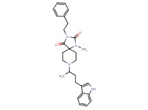 8-[3-(1H-indol-3-yl)-1-methylpropyl]-1-methyl-3-(2-phenylethyl)-1,3,8-triazaspiro[4.5]decane-2,4-dione