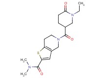 5-[(1-ethyl-6-oxo-3-piperidinyl)carbonyl]-N,N-dimethyl-4,5,6,7-tetrahydrothieno[3,2-c]pyridine-2-carboxamide