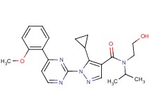 5-cyclopropyl-N-(2-hydroxyethyl)-N-isopropyl-1-[4-(2-methoxyphenyl)-2-pyrimidinyl]-1H-pyrazole-4-carboxamide
