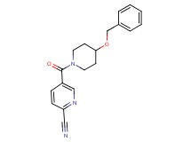 5-{[4-(benzyloxy)-1-piperidinyl]carbonyl}-2-pyridinecarbonitrile