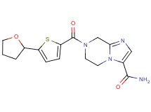 7-{[5-(tetrahydrofuran-2-yl)-2-thienyl]carbonyl}-5,6,7,8-tetrahydroimidazo[1,2-a]pyrazine-3-carboxamide