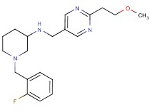 1-(2-fluorobenzyl)-N-{[2-(2-methoxyethyl)-5-pyrimidinyl]methyl}-3-piperidinamine