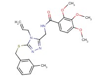 N-({4-allyl-5-[(3-methylbenzyl)thio]-4H-1,2,4-triazol-3-yl}methyl)-2,3,4-trimethoxybenzamide