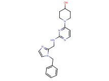 1-(2-{[(1-benzyl-1H-imidazol-2-yl)methyl]amino}pyrimidin-4-yl)piperidin-4-ol