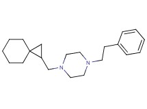 1-(2-phenylethyl)-4-(spiro[2.5]oct-1-ylmethyl)piperazine bis(trifluoroacetate)