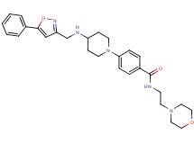 N-[2-(4-morpholinyl)ethyl]-4-(4-{[(5-phenyl-3-isoxazolyl)methyl]amino}-1-piperidinyl)benzamide