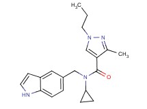 N-cyclopropyl-N-(1H-indol-5-ylmethyl)-3-methyl-1-propyl-1H-pyrazole-4-carboxamide