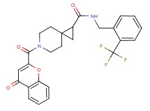 6-[(4-oxo-4H-chromen-2-yl)carbonyl]-N-[2-(trifluoromethyl)benzyl]-6-azaspiro[2.5]octane-1-carboxamide