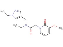 N-ethyl-N-[(1-ethyl-1H-pyrazol-4-yl)methyl]-2-(3-methoxy-2-oxopyridin-1(2H)-yl)acetamide