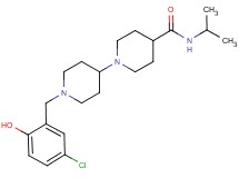 1'-(5-chloro-2-hydroxybenzyl)-N-isopropyl-1,4'-bipiperidine-4-carboxamide