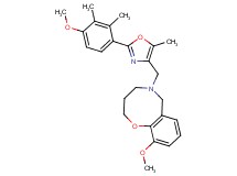 10-methoxy-5-{[2-(4-methoxy-2,3-dimethylphenyl)-5-methyl-1,3-oxazol-4-yl]methyl}-3,4,5,6-tetrahydro-2H-1,5-benzoxazocine