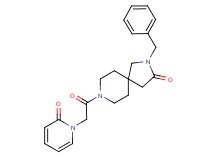 2-benzyl-8-[(2-oxo-1(2H)-pyridinyl)acetyl]-2,8-diazaspiro[4.5]decan-3-one