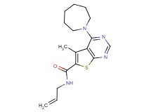 N-allyl-4-(1-azepanyl)-5-methylthieno[2,3-d]pyrimidine-6-carboxamide