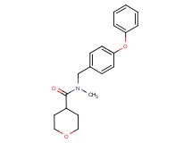 N-methyl-N-(4-phenoxybenzyl)tetrahydro-2H-pyran-4-carboxamide