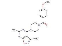 4-[4-(4-methoxybenzoyl)-1-piperazinyl]-3,6-dimethylisoxazolo[5,4-d]pyrimidine