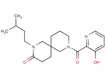 8-[(3-hydroxy-2-pyridinyl)carbonyl]-2-(3-methylbutyl)-2,8-diazaspiro[5.5]undecan-3-one