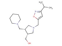 [(3R*,4R*)-1-[(3-isopropylisoxazol-5-yl)methyl]-4-(piperidin-1-ylmethyl)pyrrolidin-3-yl]methanol
