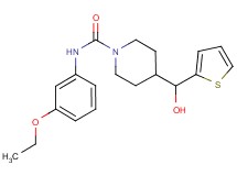 N-(3-ethoxyphenyl)-4-[hydroxy(2-thienyl)methyl]piperidine-1-carboxamide