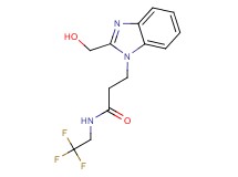 3-[2-(hydroxymethyl)-1H-benzimidazol-1-yl]-N-(2,2,2-trifluoroethyl)propanamide