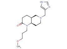 (4aS*,8aR*)-6-(1H-imidazol-4-ylmethyl)-1-(3-methoxypropyl)octahydro-1,6-naphthyridin-2(1H)-one