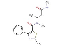 N,2-dimethyl-N-[1-methyl-3-(methylamino)-3-oxopropyl]-4-phenyl-1,3-thiazole-5-carboxamide