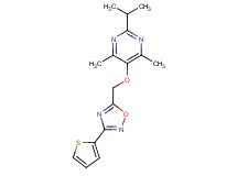 2-isopropyl-4,6-dimethyl-5-{[3-(2-thienyl)-1,2,4-oxadiazol-5-yl]methoxy}pyrimidine