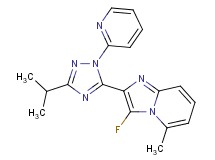 3-fluoro-2-(3-isopropyl-1-pyridin-2-yl-1H-1,2,4-triazol-5-yl)-5-methylimidazo[1,2-a]pyridine