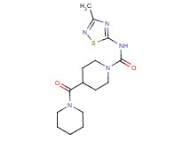 N-(3-methyl-1,2,4-thiadiazol-5-yl)-4-(piperidin-1-ylcarbonyl)piperidine-1-carboxamide