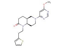 (4aS*,8aR*)-6-(6-methoxypyrimidin-4-yl)-1-[2-(2-thienyl)ethyl]octahydro-1,6-naphthyridin-2(1H)-one