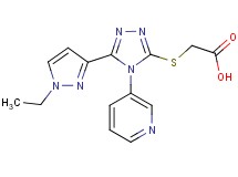 {[5-(1-ethyl-1H-pyrazol-3-yl)-4-pyridin-3-yl-4H-1,2,4-triazol-3-yl]thio}acetic acid