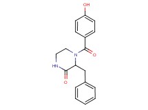 3-benzyl-4-(4-hydroxybenzoyl)-2-piperazinone