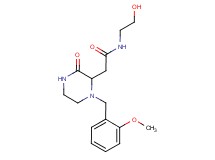 N-(2-hydroxyethyl)-2-[1-(2-methoxybenzyl)-3-oxo-2-piperazinyl]acetamide