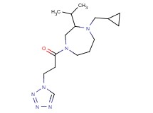 1-(cyclopropylmethyl)-2-isopropyl-4-[3-(1H-tetrazol-1-yl)propanoyl]-1,4-diazepane
