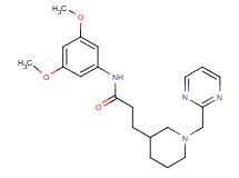 N-(3,5-dimethoxyphenyl)-3-[1-(pyrimidin-2-ylmethyl)piperidin-3-yl]propanamide