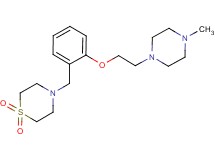 4-{2-[2-(4-methylpiperazin-1-yl)ethoxy]benzyl}thiomorpholine 1,1-dioxide