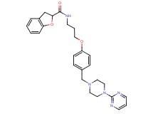 N-[3-(4-{[4-(2-pyrimidinyl)-1-piperazinyl]methyl}phenoxy)propyl]-2,3-dihydro-1-benzofuran-2-carboxamide