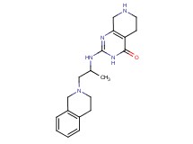2-{[2-(3,4-dihydro-2(1H)-isoquinolinyl)-1-methylethyl]amino}-5,6,7,8-tetrahydropyrido[3,4-d]pyrimidin-4(3H)-one dihydrochloride