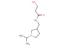 3-hydroxy-N-[(1-isopropylpyrrolidin-3-yl)methyl]propanamide