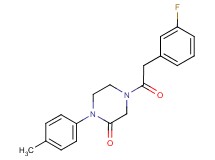4-[(3-fluorophenyl)acetyl]-1-(4-methylphenyl)-2-piperazinone