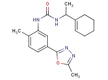 N-(1-cyclohex-1-en-1-ylethyl)-N'-[2-methyl-5-(5-methyl-1,3,4-oxadiazol-2-yl)phenyl]urea