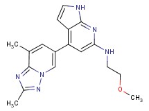 4-(2,8-dimethyl[1,2,4]triazolo[1,5-a]pyridin-6-yl)-N-(2-methoxyethyl)-1H-pyrrolo[2,3-b]pyridin-6-amine