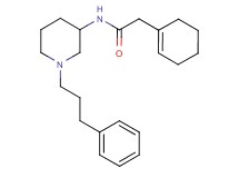 2-(1-cyclohexen-1-yl)-N-[1-(3-phenylpropyl)-3-piperidinyl]acetamide