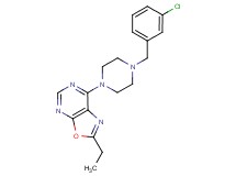 7-[4-(3-chlorobenzyl)-1-piperazinyl]-2-ethyl[1,3]oxazolo[5,4-d]pyrimidine