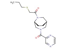 (1S*,5R*)-6-[(propylthio)acetyl]-3-(pyrazin-2-ylcarbonyl)-3,6-diazabicyclo[3.2.2]nonane