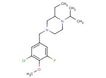 4-(3-chloro-5-fluoro-4-methoxybenzyl)-2-ethyl-1-isopropylpiperazine