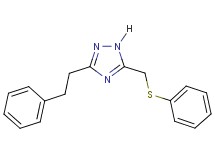 3-(2-phenylethyl)-5-[(phenylthio)methyl]-1H-1,2,4-triazole