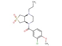 (4aS*,7aR*)-1-(3-chloro-4-methoxybenzoyl)-4-propyloctahydrothieno[3,4-b]pyrazine 6,6-dioxide
